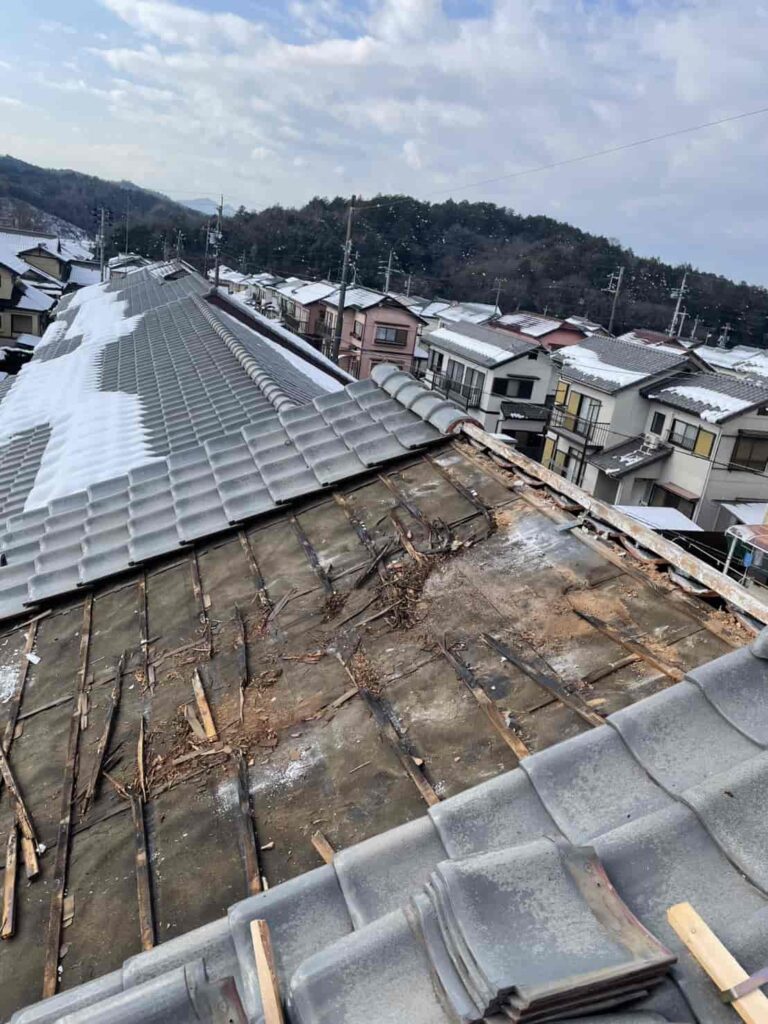 屋根一部改修工事｜岐阜県関市