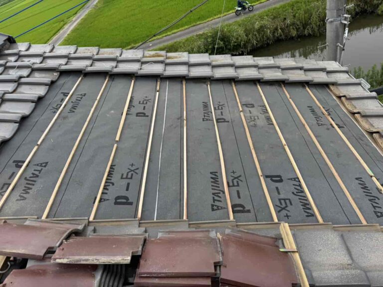 瓦のずれによる雨漏り修理 千葉県香取市