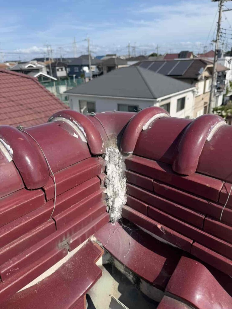 瓦屋根の劣化を修理 兵庫県加古郡稲美町