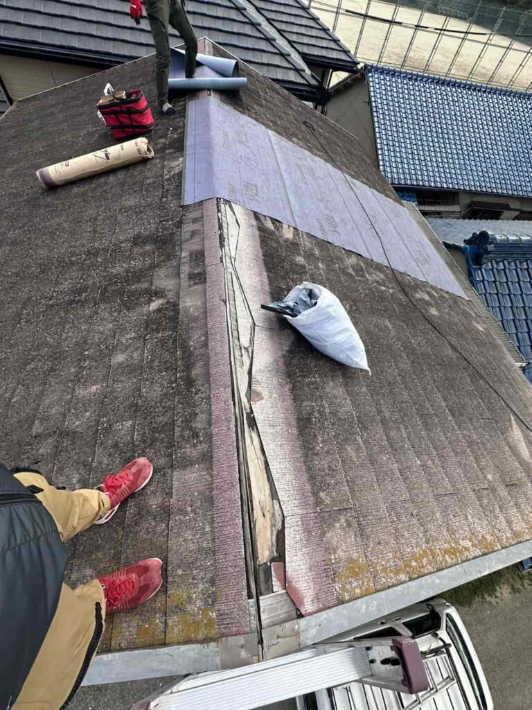 屋根の雨漏り対策工事 岸和田市忠岡町